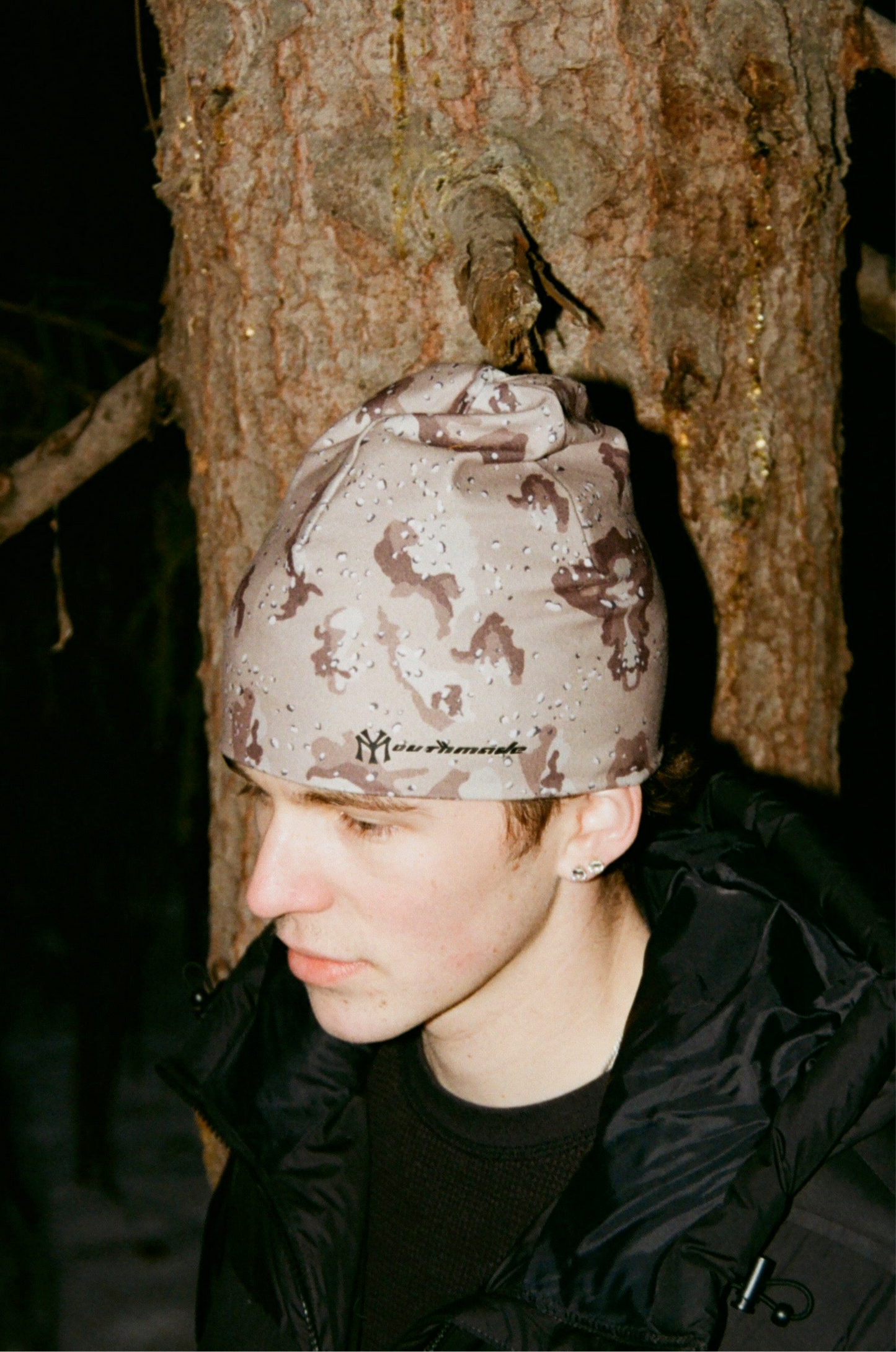 YM SKULL CAP (DESERT CAMO)