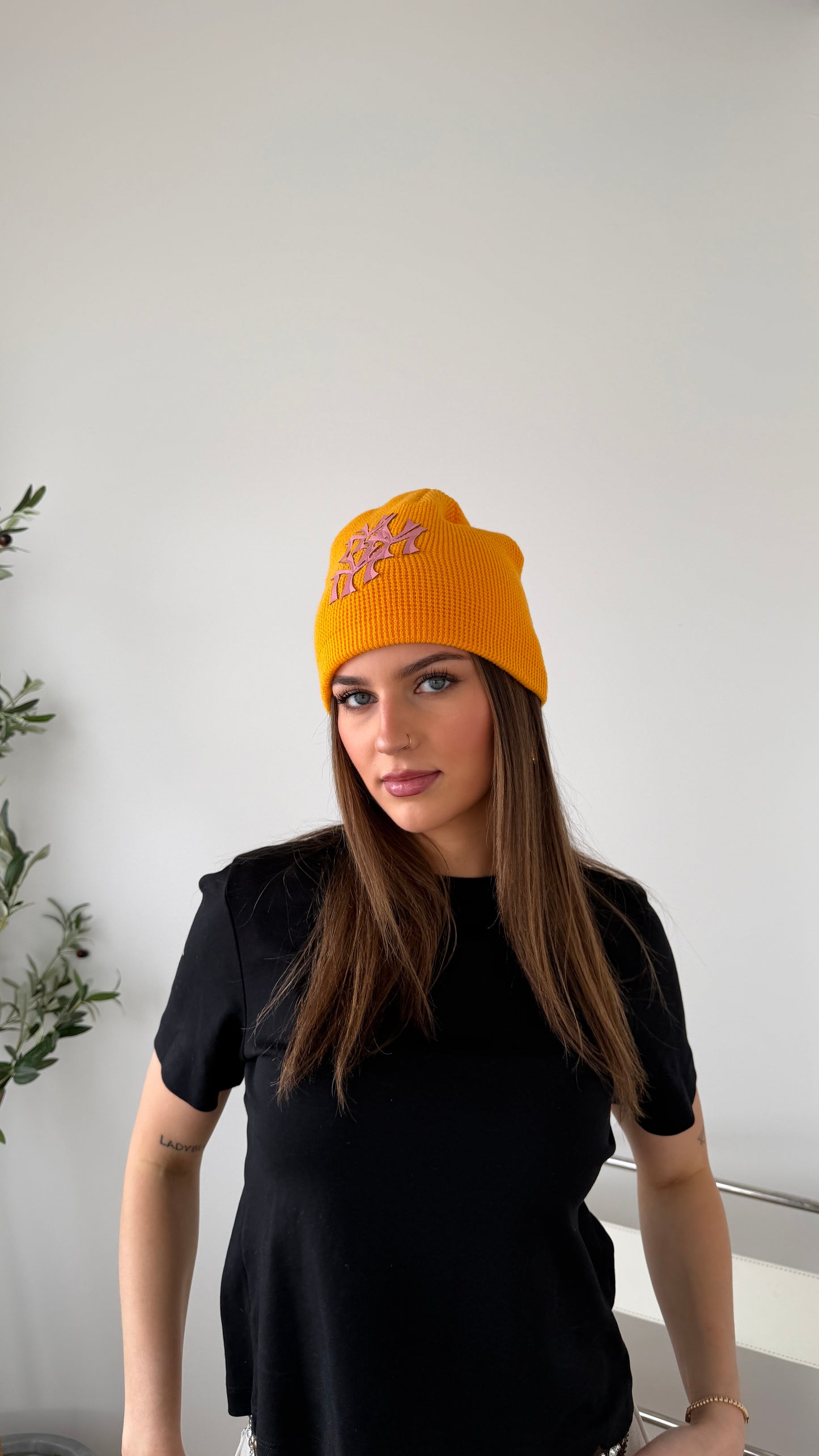 Yellow & Pink Beanie