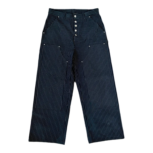 Blue Pinstripe Selvedge Double Knee