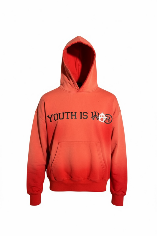 Red Sunfaded Hoodie
