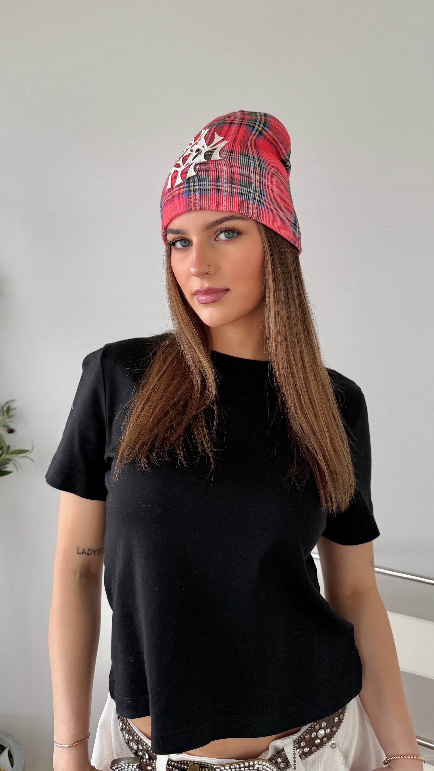 Plaid Beanie