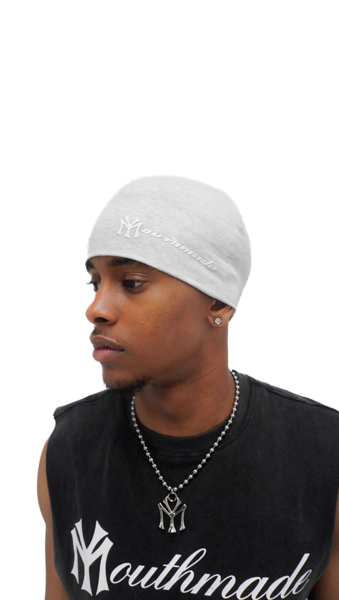 YM SKULL CAP (LIGHT GREY)