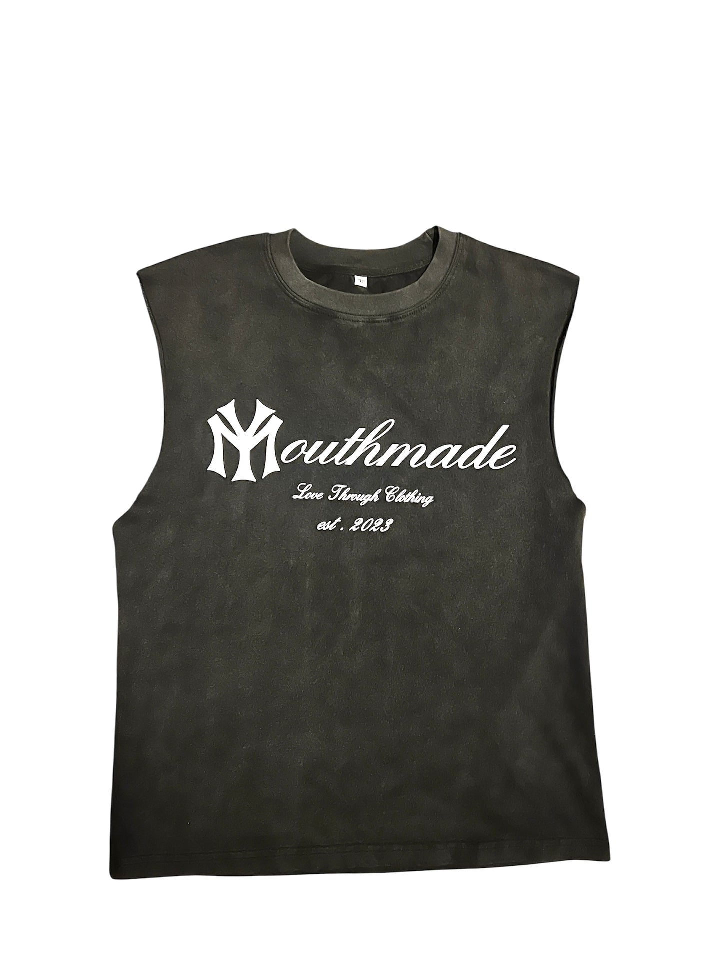 Sleeveless Tee - Grey Wash