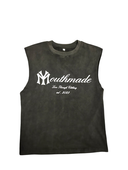 Sleeveless Tee - Grey Wash