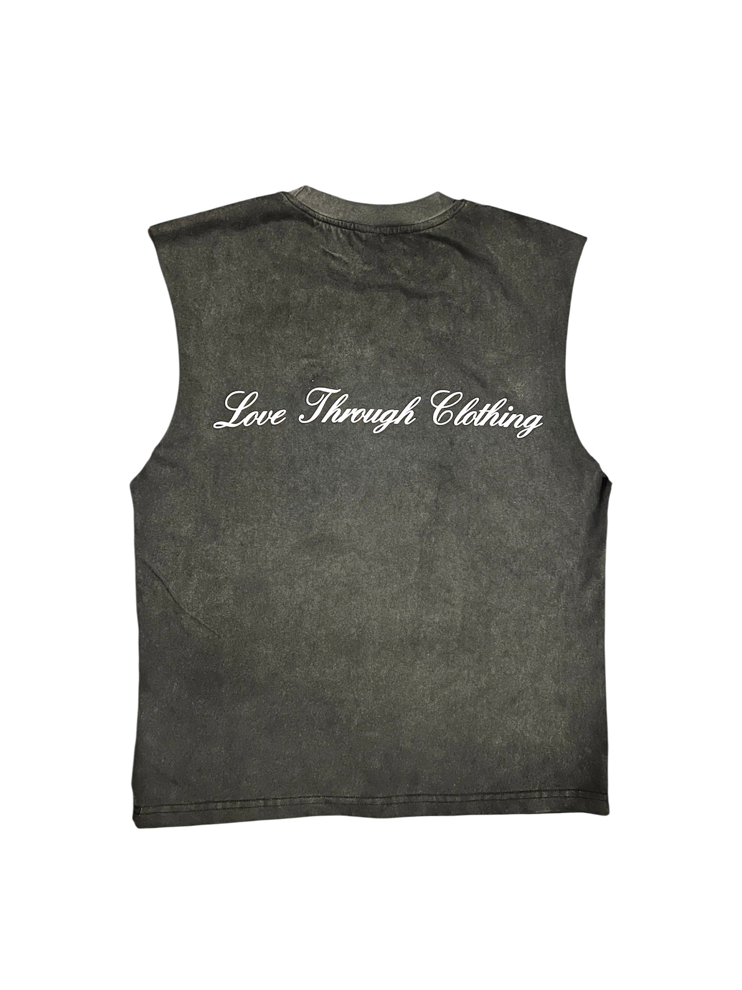 Sleeveless Tee - Grey Wash